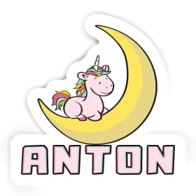 Sticker Einhorn Anton Image