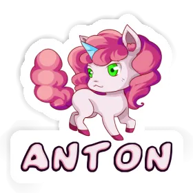 Anton Sticker Einhorn Image