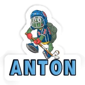 Eishockeyspieler Aufkleber Anton Image