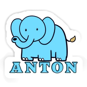 Aufkleber Anton Elefant Image