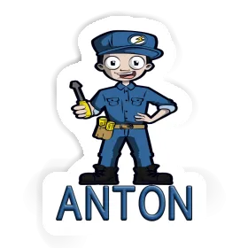 Sticker Elektriker Anton Image