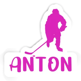 Eishockeyspielerin Aufkleber Anton Image