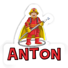 Sticker Feuerwehrmann Anton Image