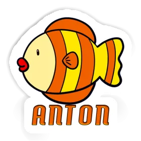 Anton Aufkleber Fisch Image