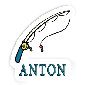 Angelrute Sticker Anton Image