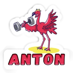 Flamingo Sticker Anton Image