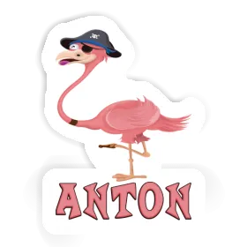 Flamingo Aufkleber Anton Image