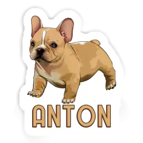 Bulldogge Aufkleber Anton Image