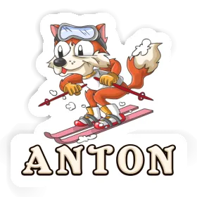 Aufkleber Skifahrer Anton Image