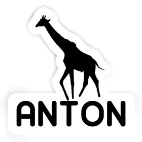 Aufkleber Anton Giraffe Image