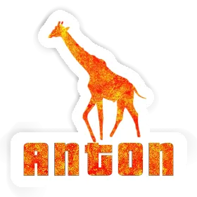 Giraffe Sticker Anton Image