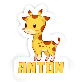 Sticker Anton Giraffe Image