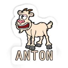 Anton Autocollant Chèvre Image