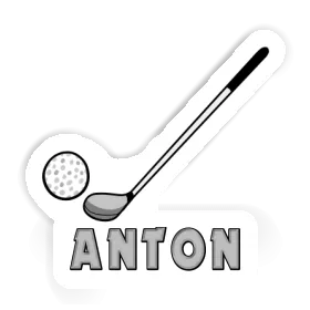 Sticker Anton Golfschläger Image