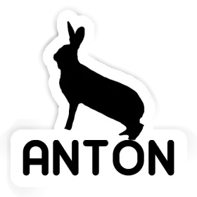 Anton Aufkleber Hase Image