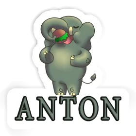 Aufkleber Anton Hamburger Image