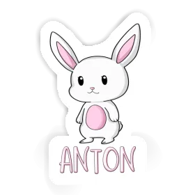 Aufkleber Kaninchen Anton Image