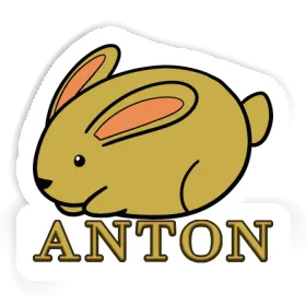 Hase Aufkleber Anton Image