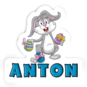 Anton Aufkleber Osterhase Image