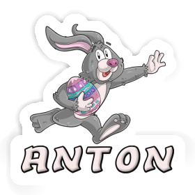 Anton Aufkleber Rugby-Hase Image