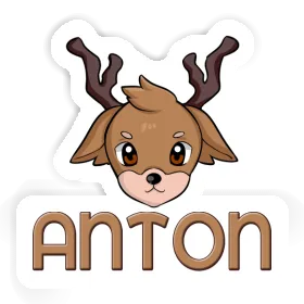 Hirsch Sticker Anton Image