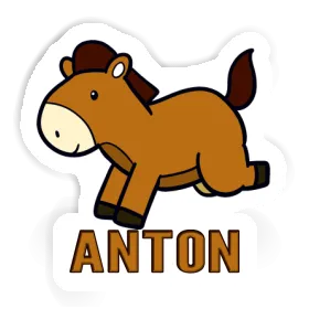 Aufkleber Pferd Anton Image