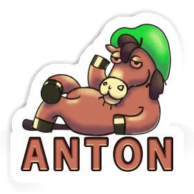 Aufkleber Pferd Anton Image