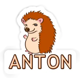 Igel Aufkleber Anton Image