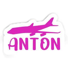 Aufkleber Jumbo-Jet Anton Image