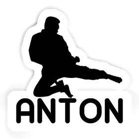 Karateka Aufkleber Anton Image