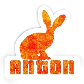 Anton Sticker Hase Image