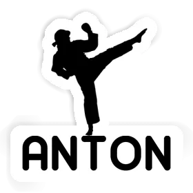 Karateka Aufkleber Anton Image