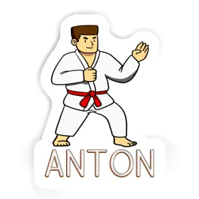 Karateka Aufkleber Anton Image