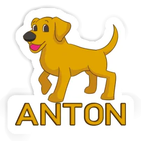 Aufkleber Labrador Anton Image