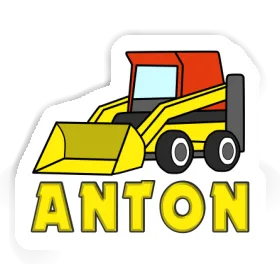 Tieflader Aufkleber Anton Image