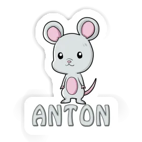 Anton Aufkleber Maus Image