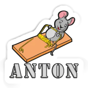 Anton Sticker Fitness-Maus Image