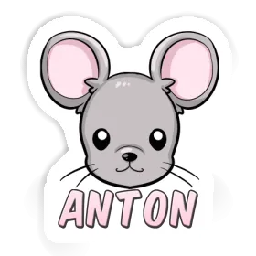 Mauskopf Sticker Anton Image