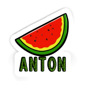 Anton Aufkleber Wassermelone Image