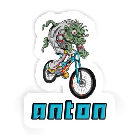 Anton Sticker Downhill-Biker Image