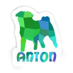 Mops Aufkleber Anton Image