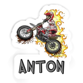 Motocrossfahrer Aufkleber Anton Image