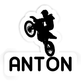 Motocross-Fahrer Sticker Anton Image