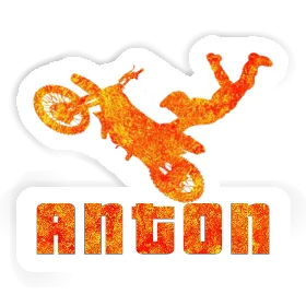 Sticker Anton Motocross-Fahrer Image