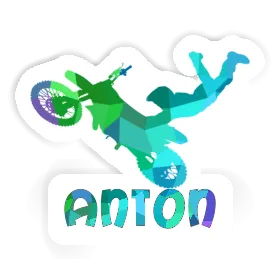 Motocross-Fahrer Sticker Anton Image