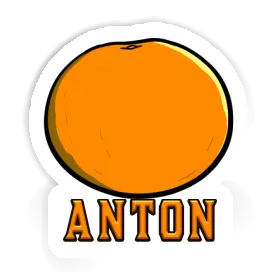 Anton Aufkleber Orange Image