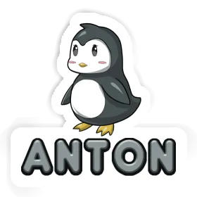 Pinguin Aufkleber Anton Image