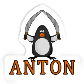 Aufkleber Anton Kampfpinguin Image