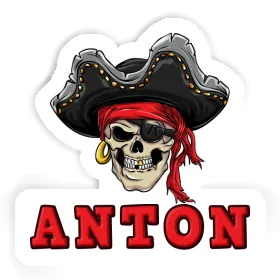 Aufkleber Piratenkopf Anton Image