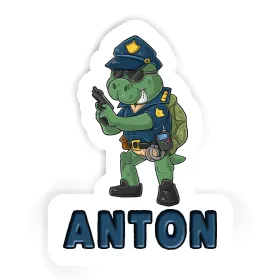 Aufkleber Anton Polizist Image